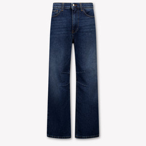 Palm Angels Kids Unisex Jeans In Blue