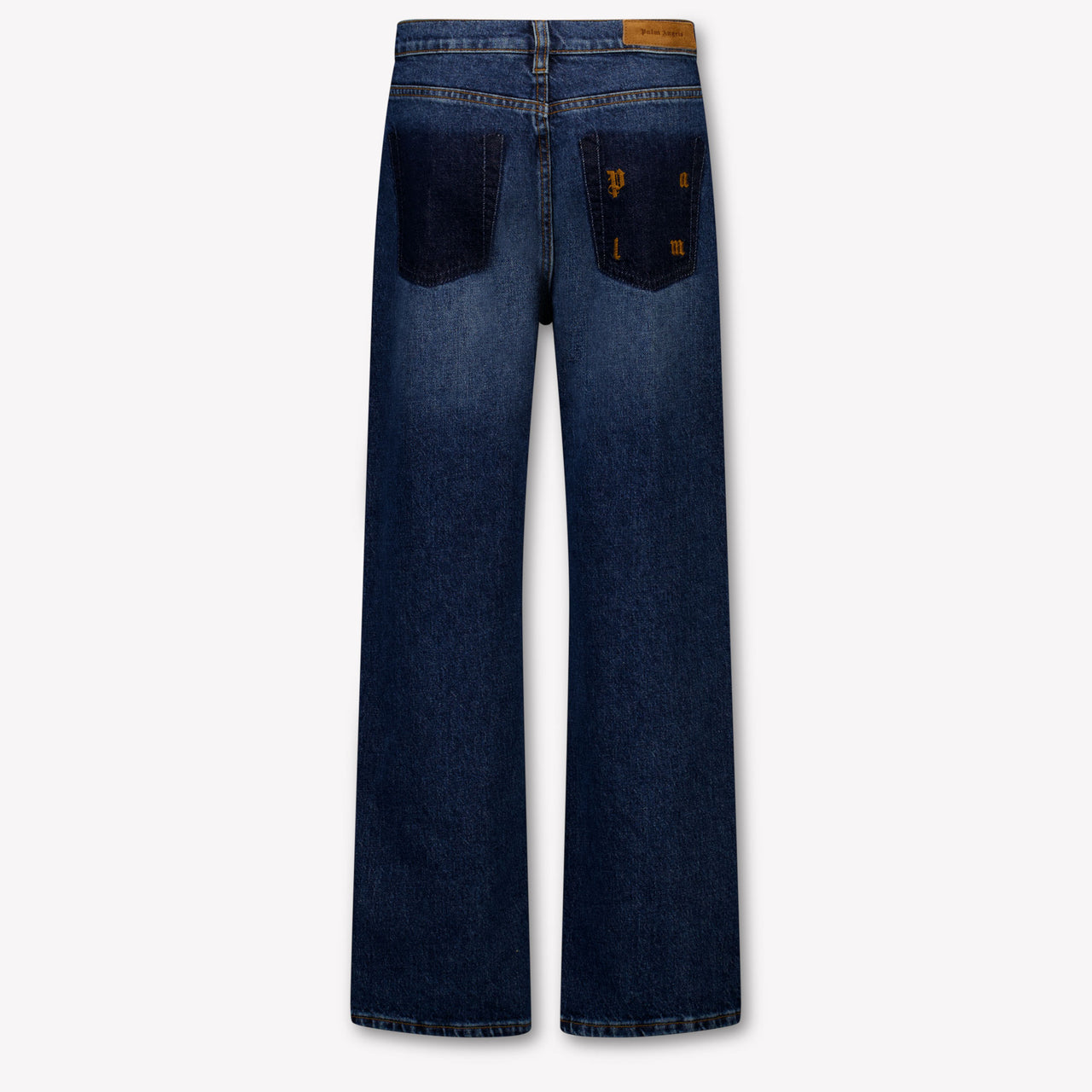 Palm Angels Kids Unisex Jeans In Blue