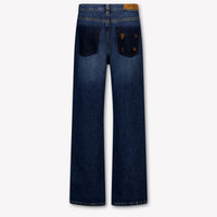 Palm Angels Kids Unisex Jeans In Blue