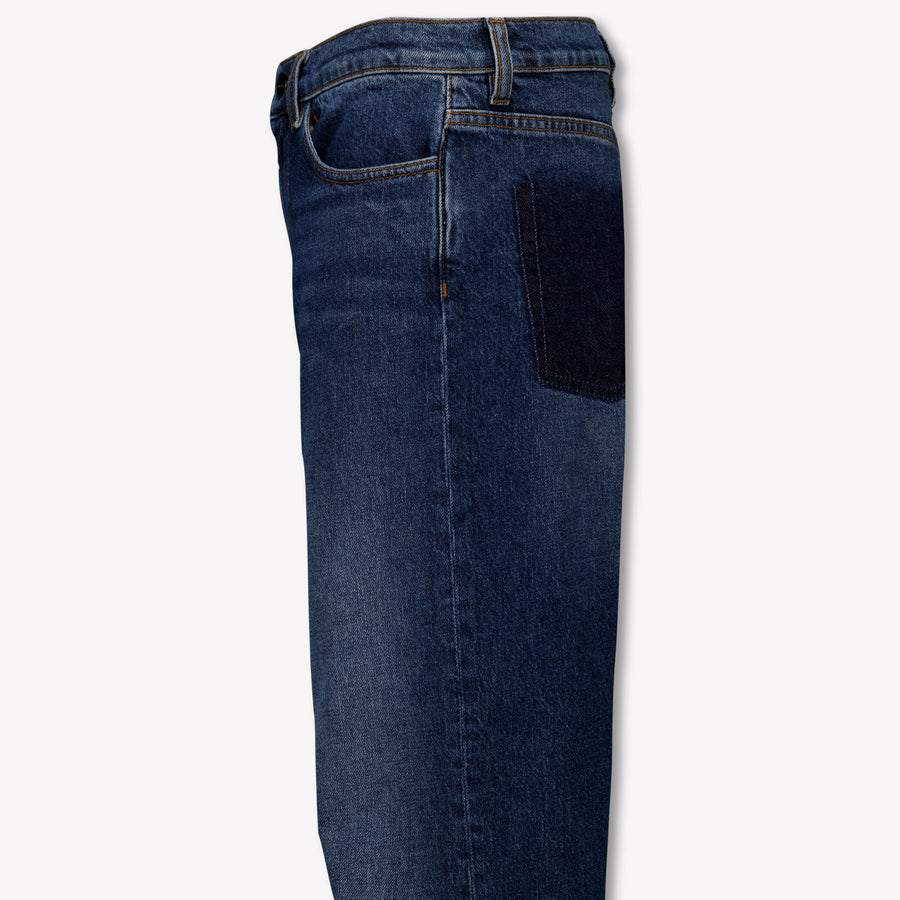 Palm Angels Kids Unisex Jeans In Blue