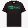 Palm Angels Kids Unisex T-Shirt In Black