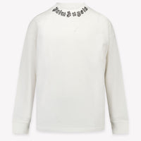 Palm Angels Kids Unisex T-Shirt In White