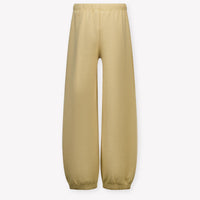 Palm Angels Kids Girls Pants In Beige