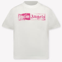 Palm Angels Kinder Meisjes T-Shirt In Wit