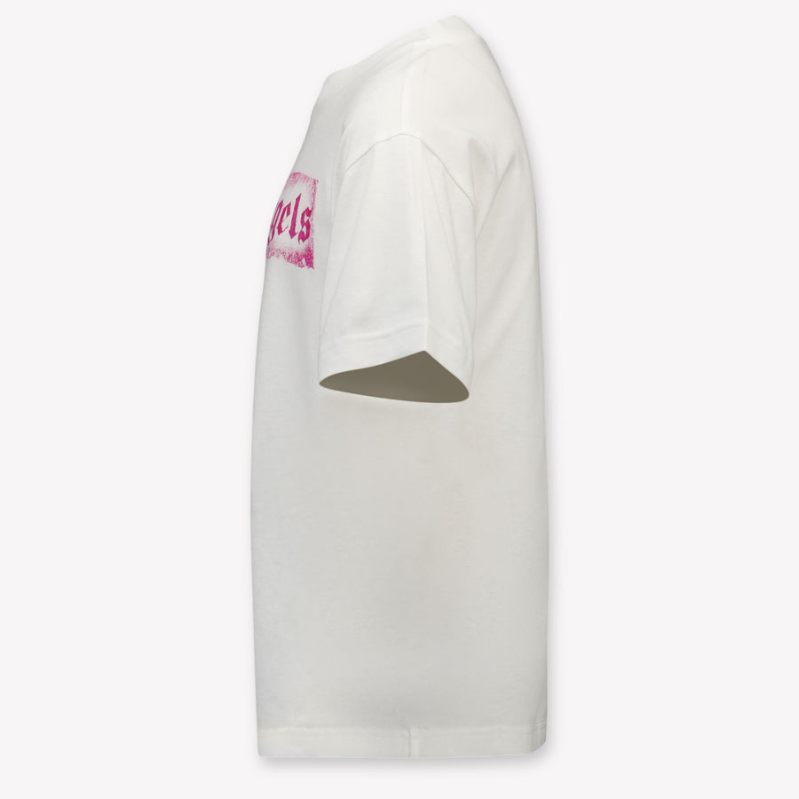 Palm Angels Kinder Meisjes T-Shirt In Wit