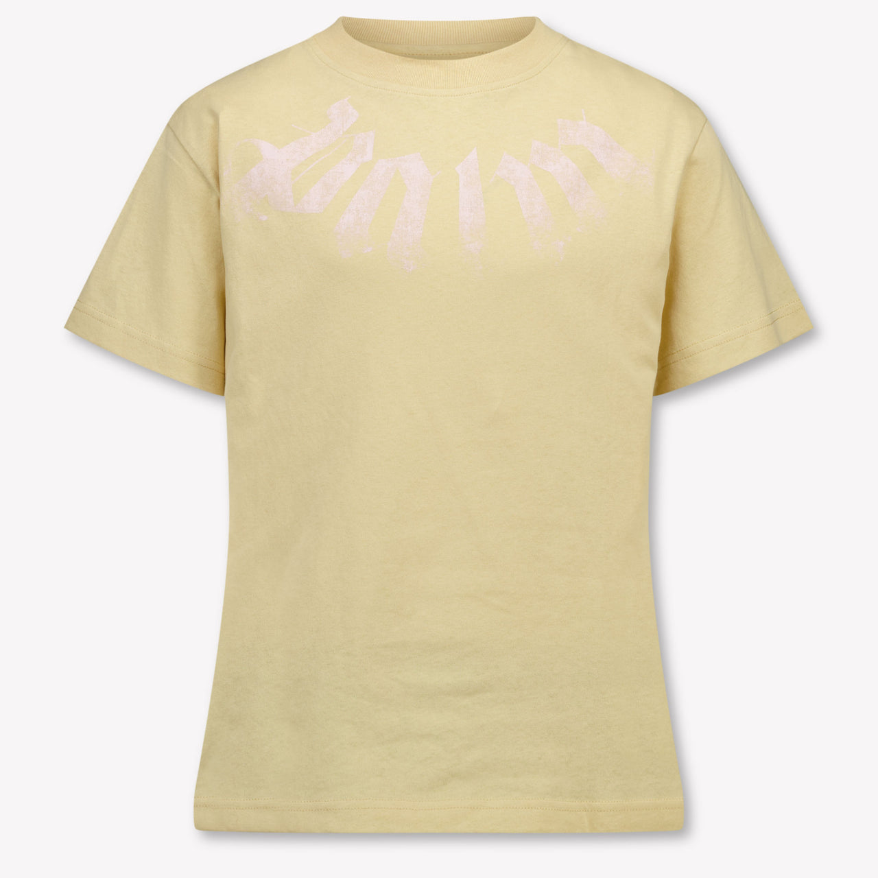 Palm Angels Kids Girls T-Shirt In Beige