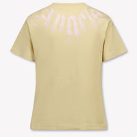 Palm Angels Kids Girls T-Shirt In Beige