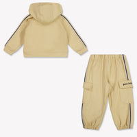 Palm Angels Baby Boys Jogging suit In Beige