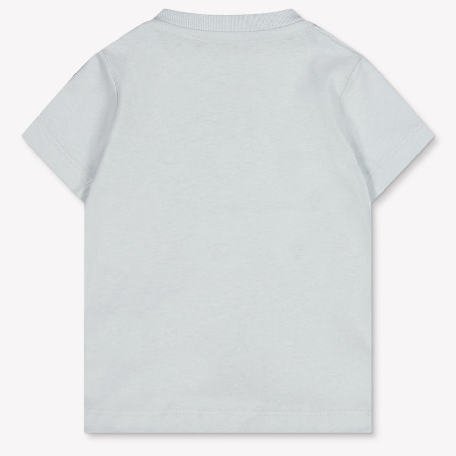 Palm Angels Baby Jongens T-Shirt In Licht Blauw
