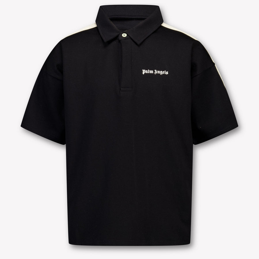 Palm Angels Kinder Jongens Polo In Zwart