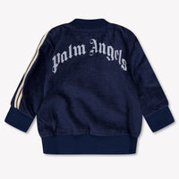Palm Angels Baby Boys Cardigan In Navy