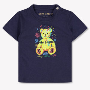 Palm Angels Baby Boys T-Shirt In Navy