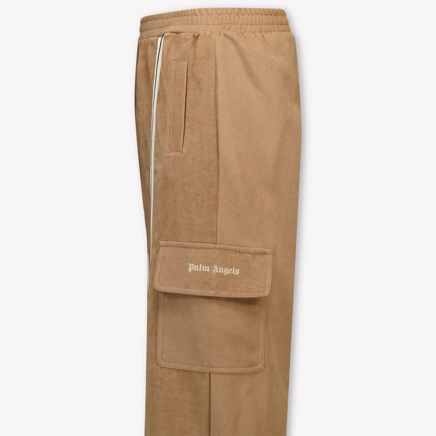 Palm Angels Kinder Unisex Broek In Beige