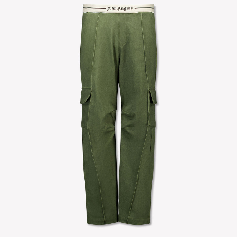Palm Angels Boys Trouser in Army