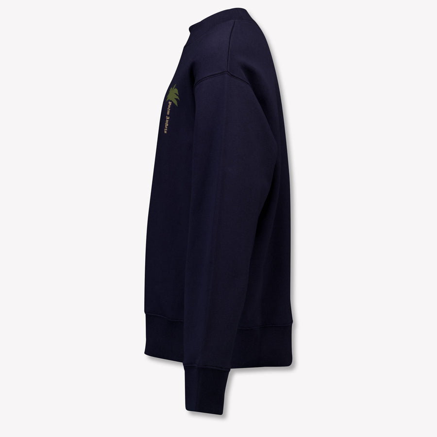 Palm Angels Kinder Unisex Trui In Navy
