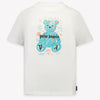 Palm Angels Kids Unisex T-Shirt In White