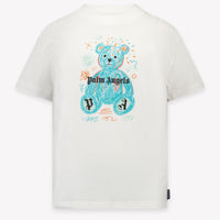 Palm Angels Kids Unisex T-Shirt In White