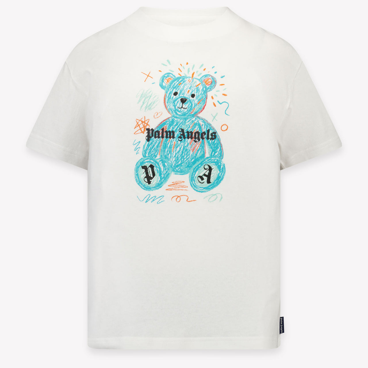 Palm Angels Kids Unisex T-Shirt In White