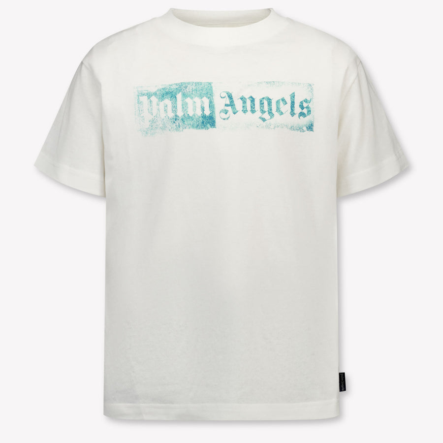 Palm Angels Kinder Unisex T-Shirt In Wit