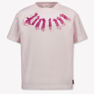 Palm Angels Kinder Meisjes T-Shirt In Licht Roze