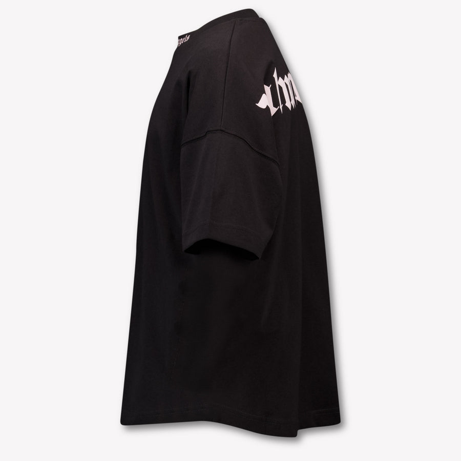 Palm Angels Kids Girls T-Shirt In Black