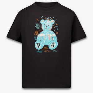 Palm Angels Kinder Unisex T-Shirt In Zwart