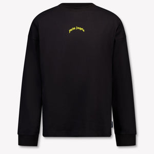 Palm Angels Kinder Unisex T-Shirt In Zwart