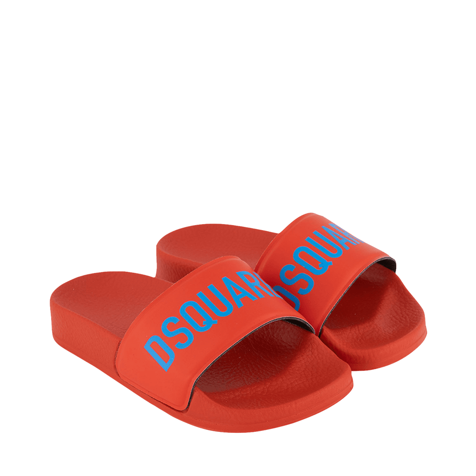 Dsquared2 Kinder Meisjes Slippers Rood 26