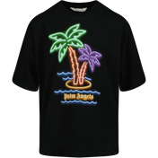 Palm Angels Kids Boys T-Shirt Black