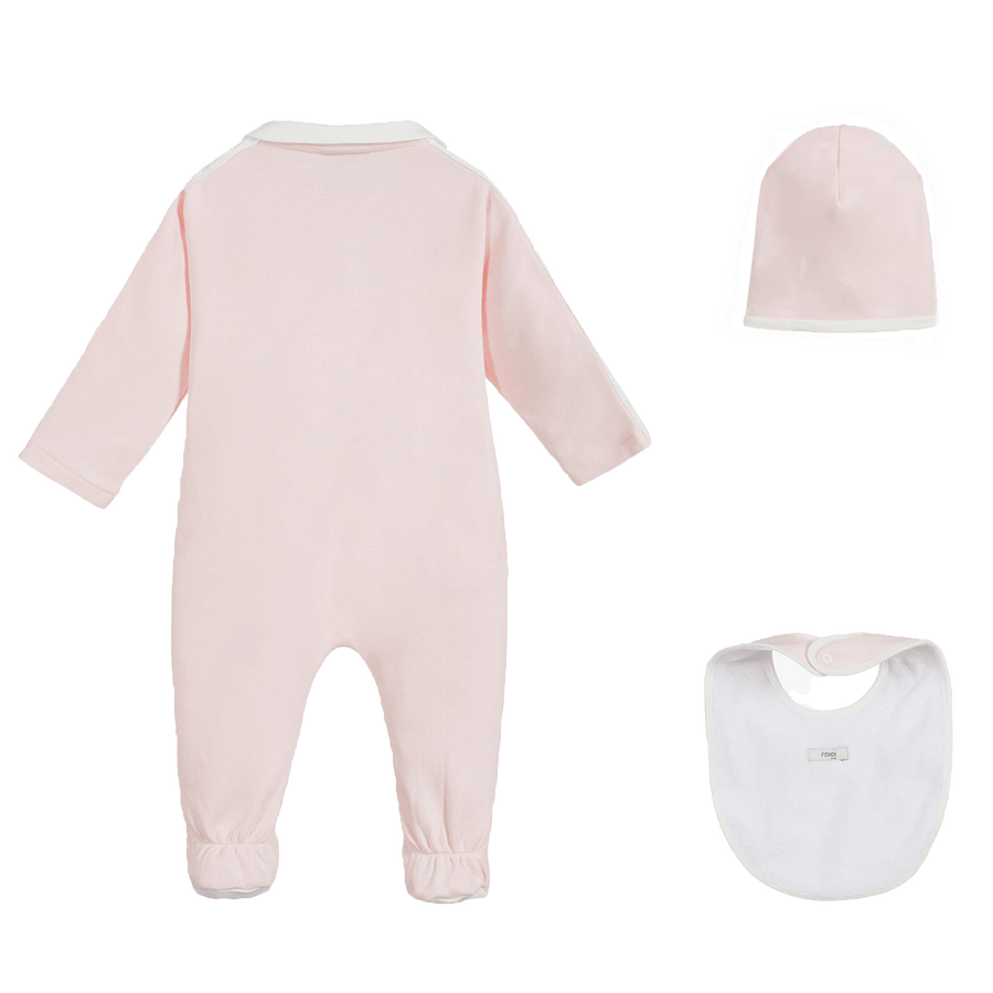 Fendi Meisjes Boxpakje Licht Roze 3 mnd
