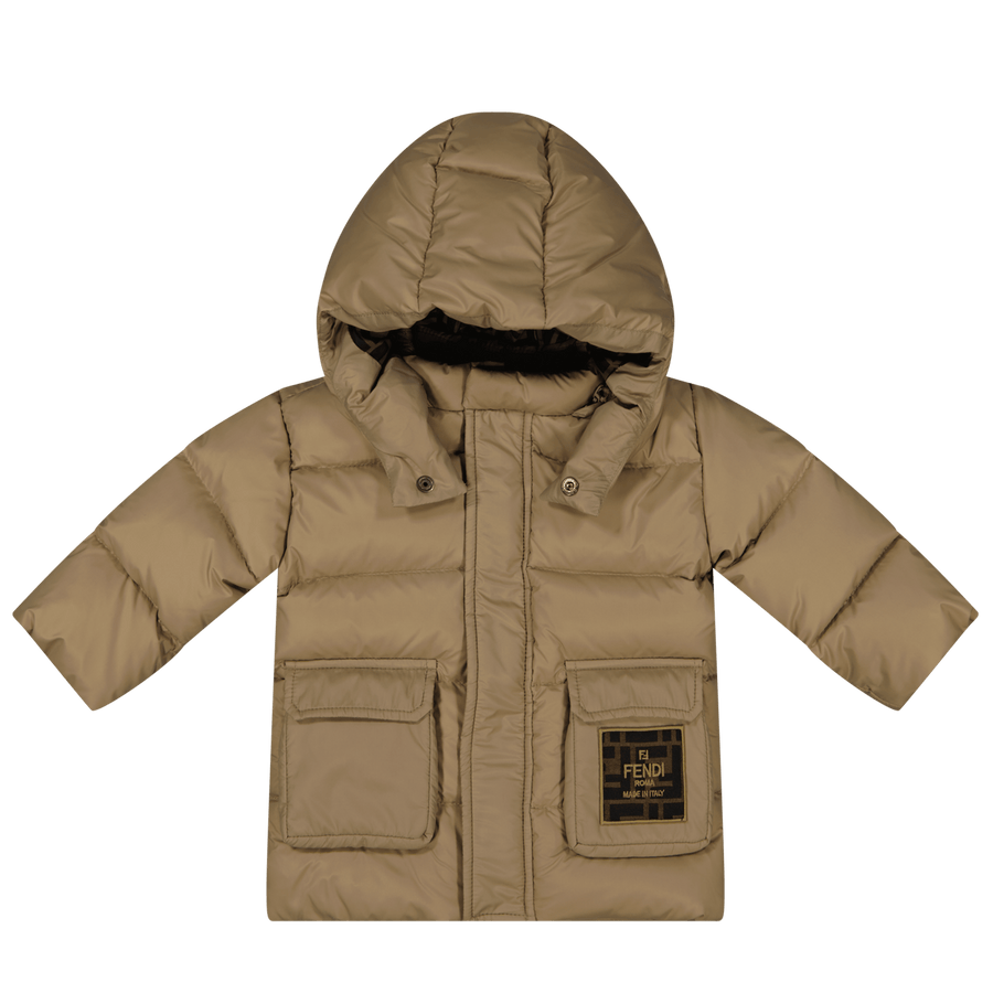 Fendi Baby Unisex Jas Camel 6 mnd