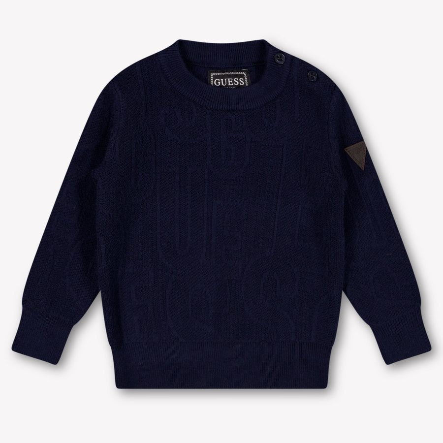 Guess Baby Boys Sweater In Navy