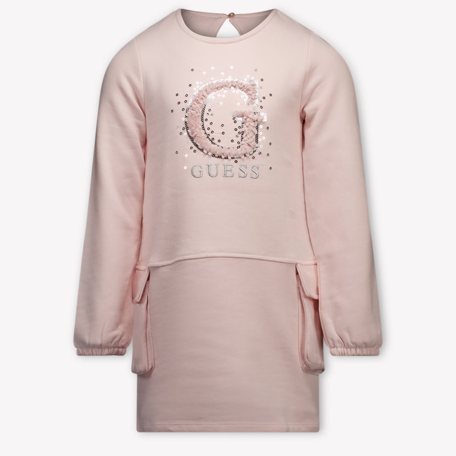 Guess Kinder Meisjes Jurk In Licht Roze