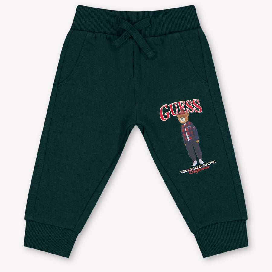 Guess Baby Boys Pants In Dark Green