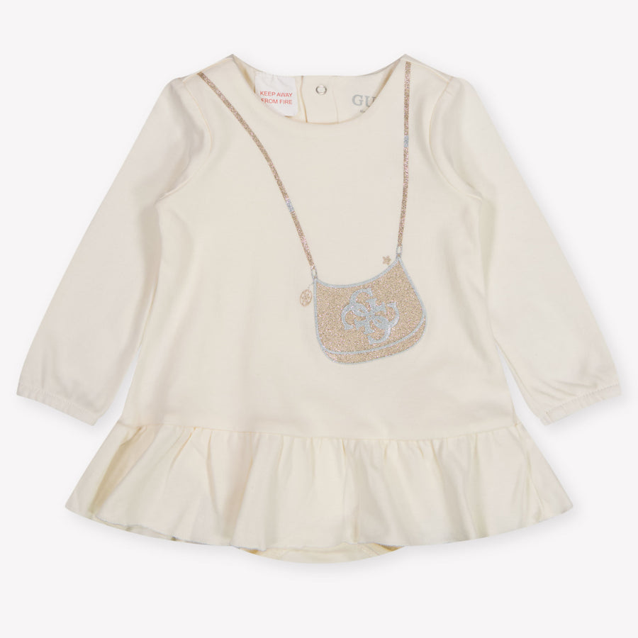 Guess Baby Girls Dress In OffWhite