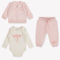 Guess Baby Girls Jogging suit In Light Pink