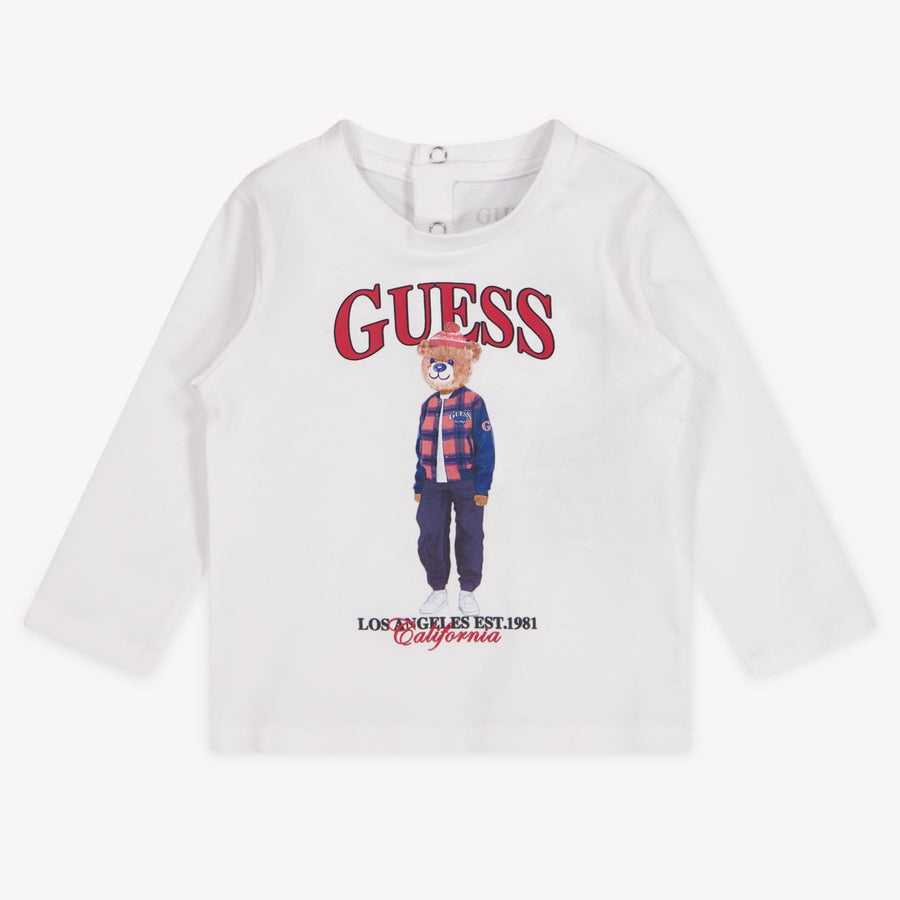 Guess Baby Jongens T-Shirt In Wit
