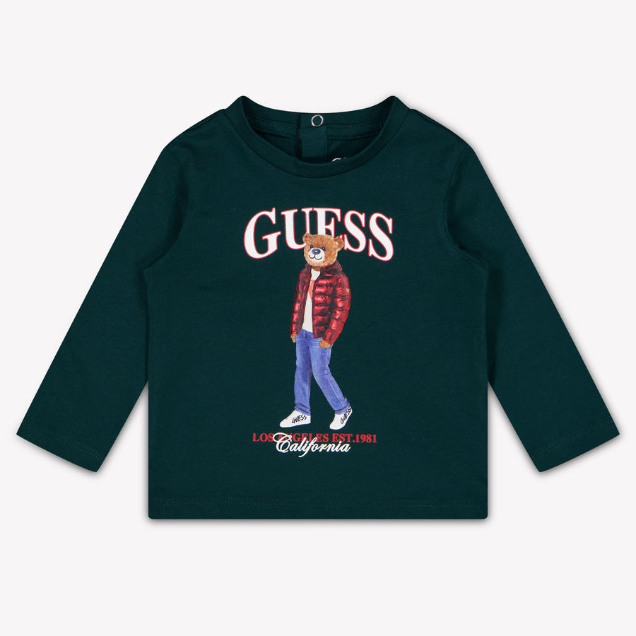 Guess Baby Boys T-Shirt in Dark Green