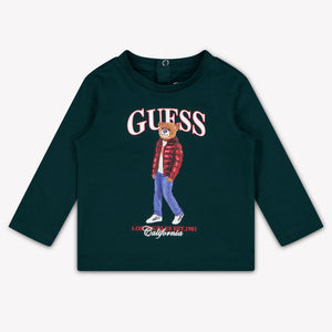 Guess Baby Jongens T-Shirt In Donker Groen