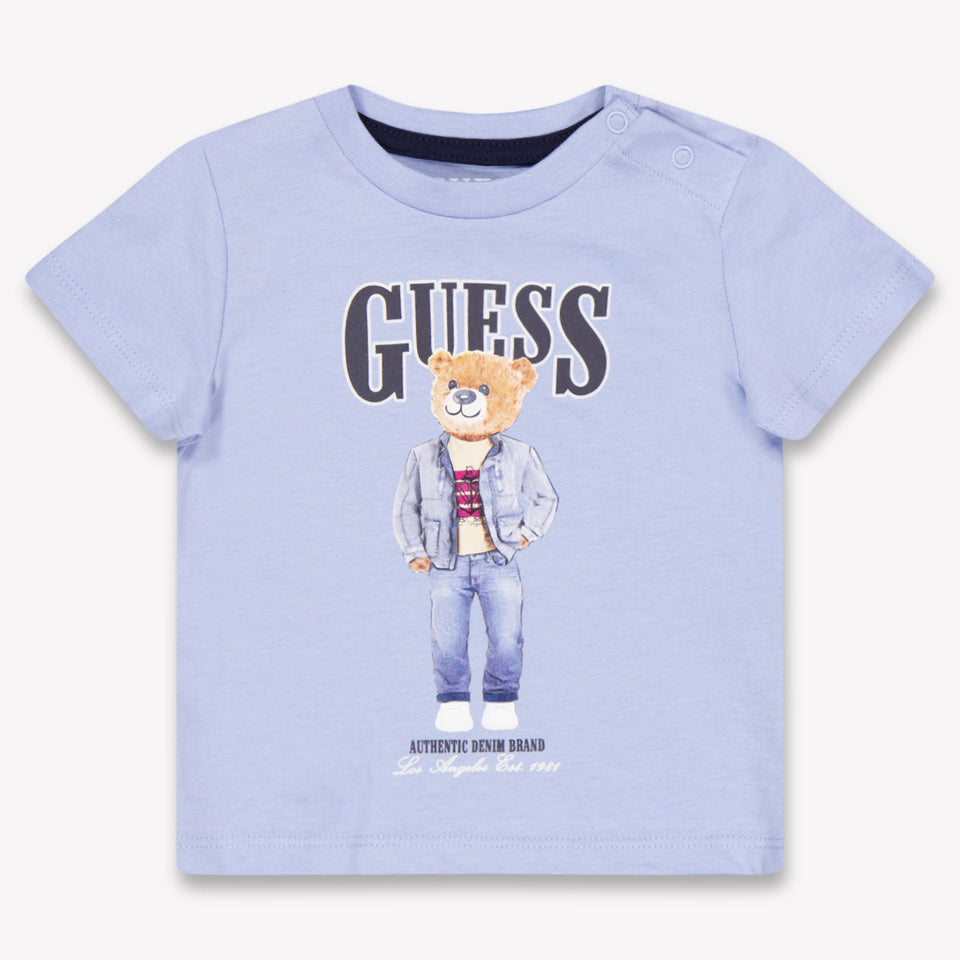 Guess Baby Boys T-Shirt In Light Blue