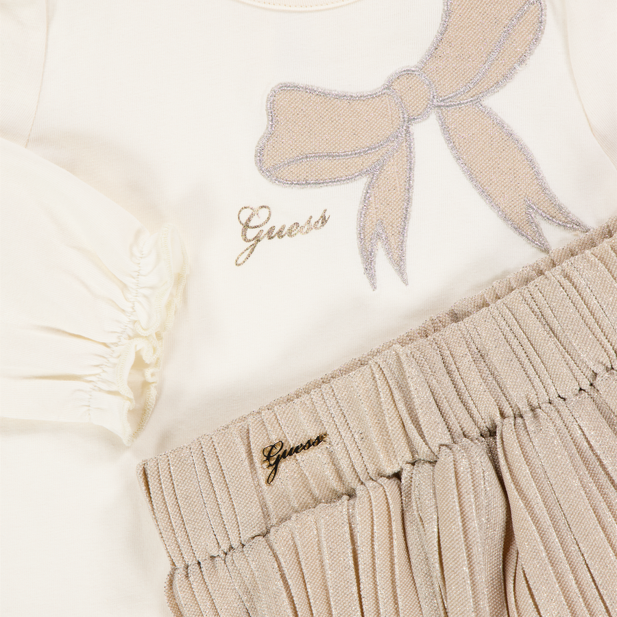 Guess Baby Girls Set In Beige