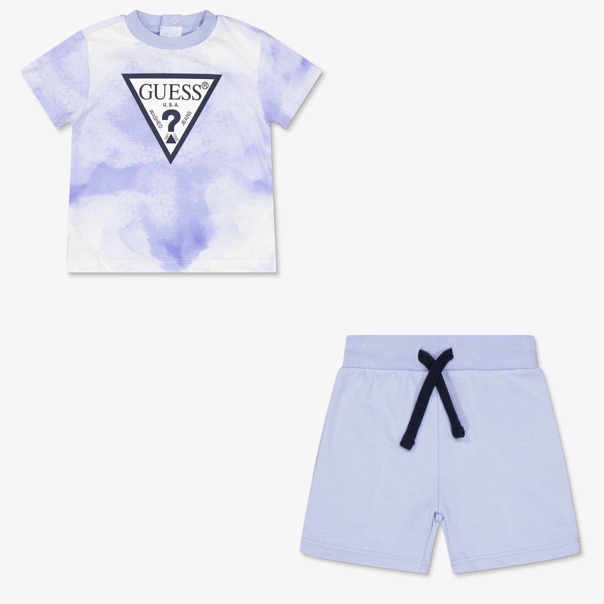 Guess Baby Boys Set In Light Blue