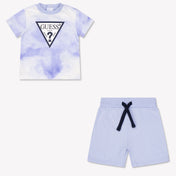Guess Baby Boys Set In Light Blue