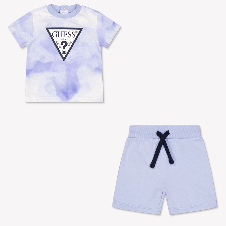 Guess Baby Boys Set In Light Blue