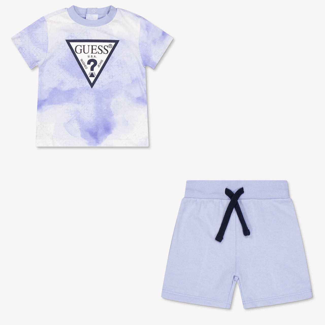 Guess Baby Boys Set In Light Blue