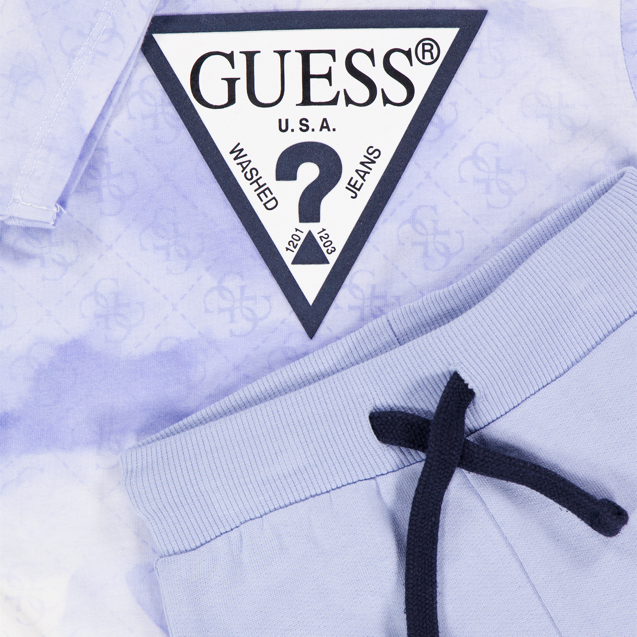 Guess Baby Boys Set In Light Blue
