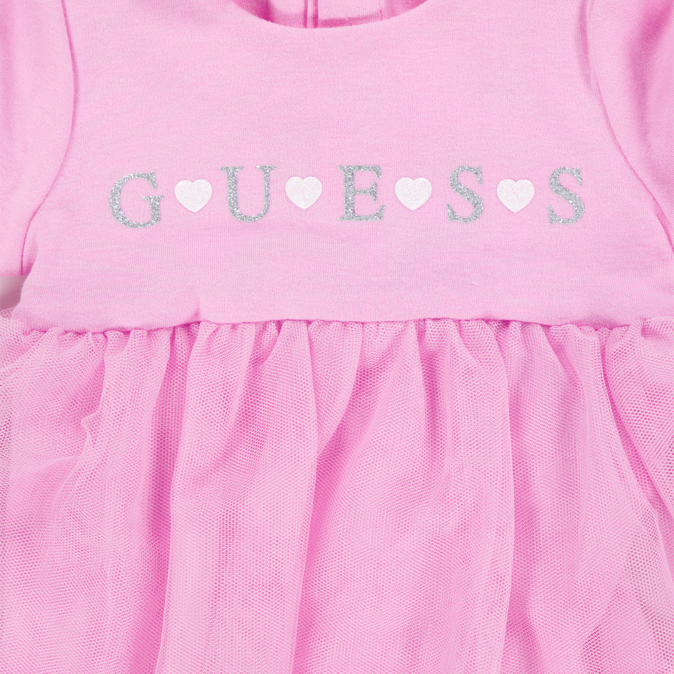 Guess Baby Girls Dress In Pink