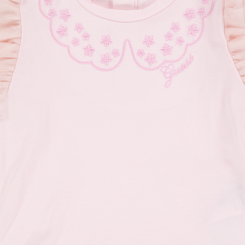 Guess Baby Meisjes T-Shirt In Licht Roze