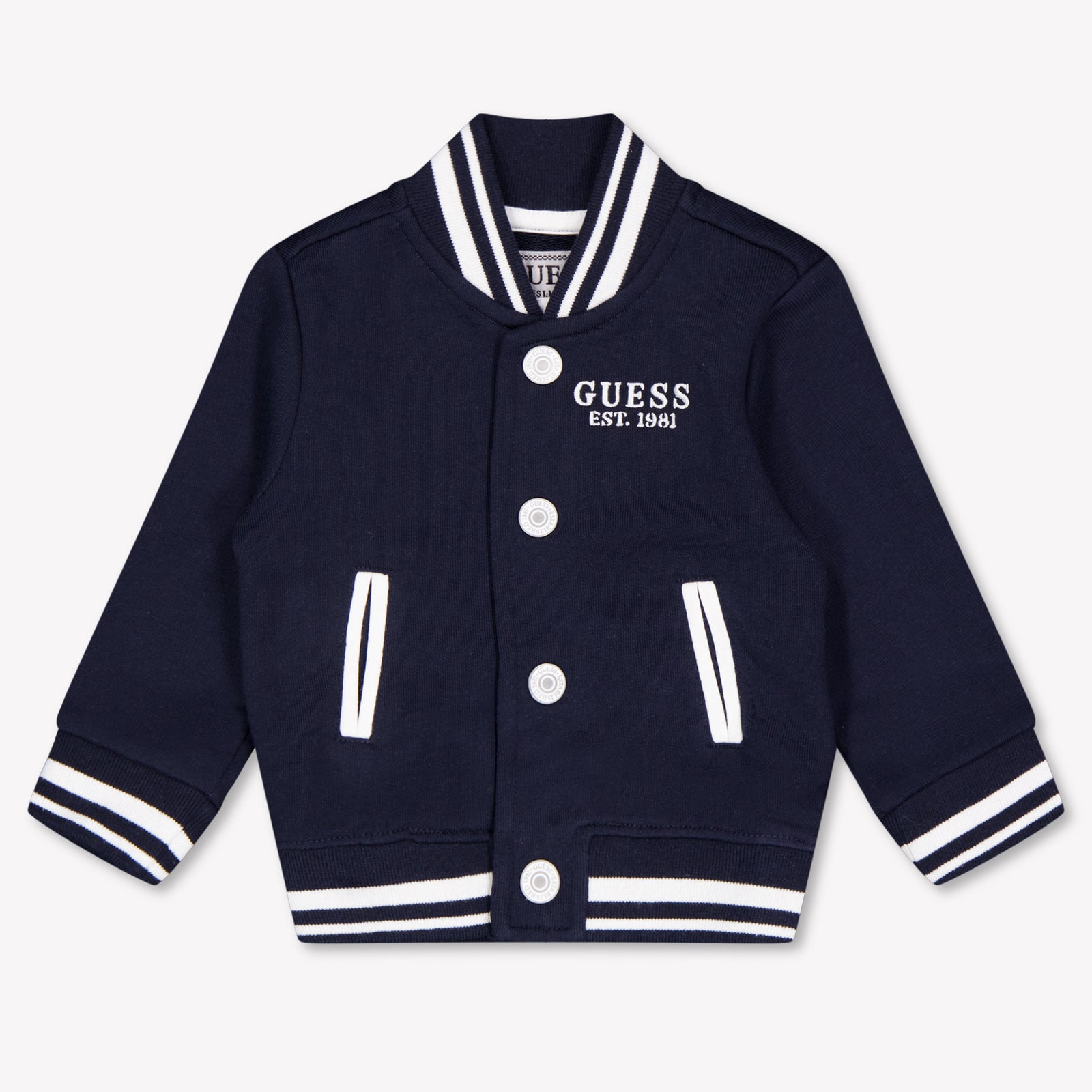 Guess Baby Boys Cardigan In Navy