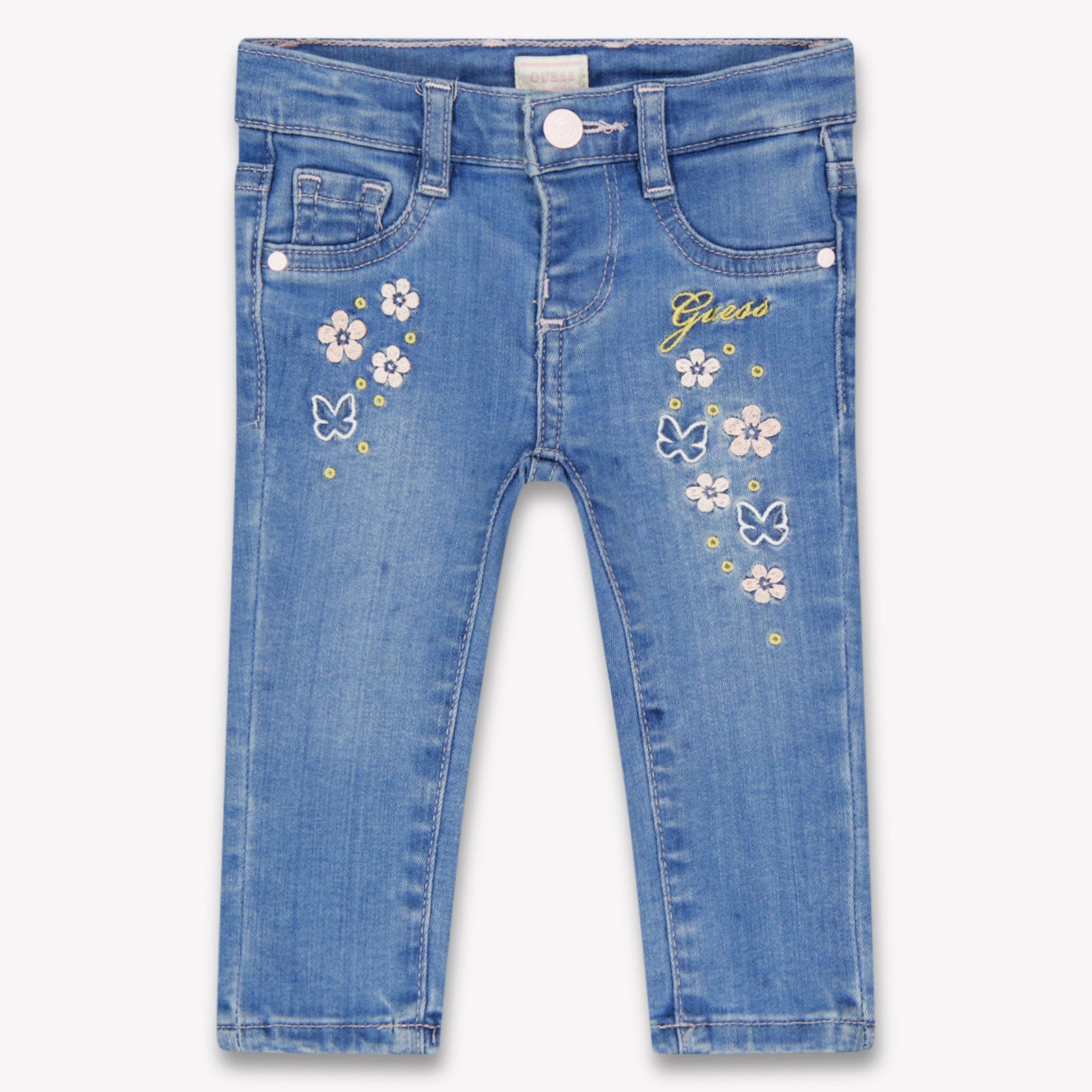 Guess Baby Girls Jeans In Blue